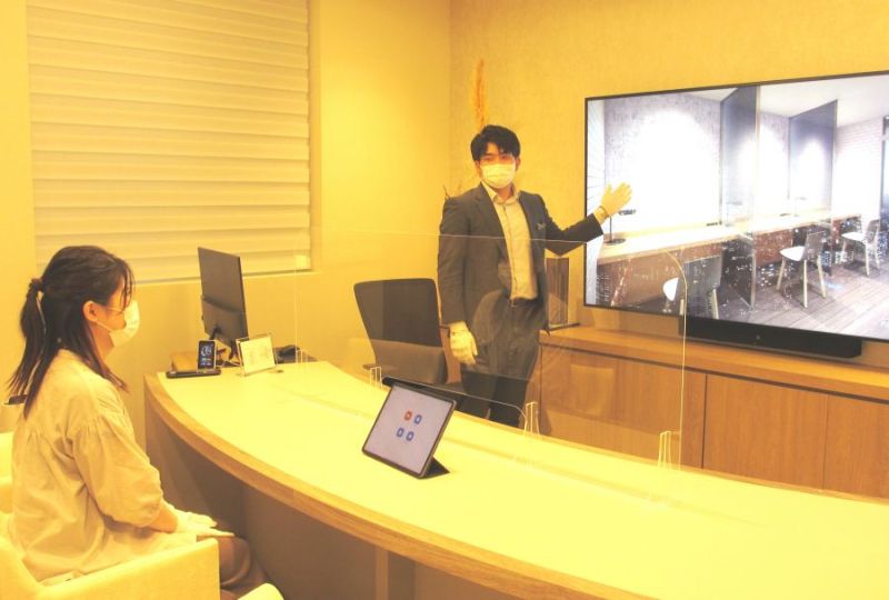 開設された個室型モデルルーム