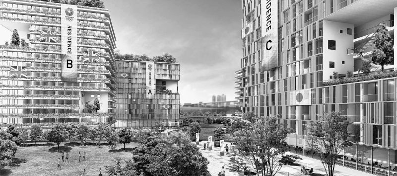 20年東京五輪の開催が決まるなど、13年は不動産投資市場に追い風が吹く年となった。海外からの注目度も更に高まった=JOCによる選手村の完成予想パース