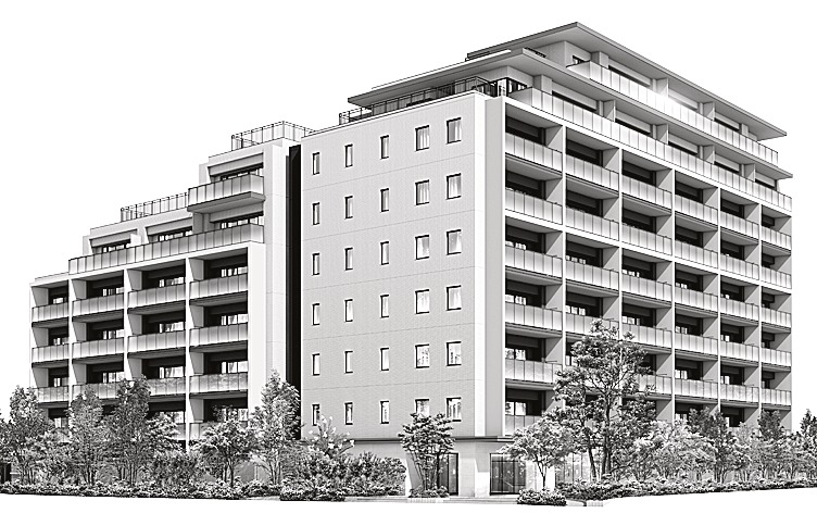 イニシア西新井の完成パース