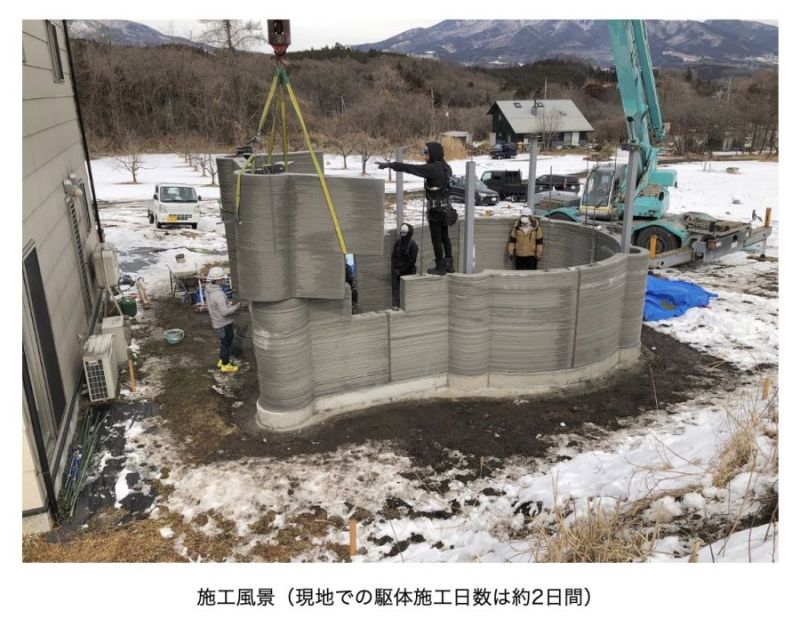 躯体部分は2日間で、全体は1カ月で完成した。