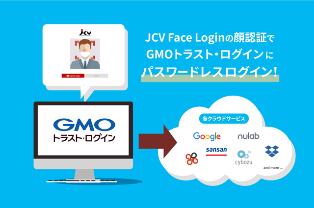 顔認証でパスワード不要でログイン可能に GMO―GS・JVC