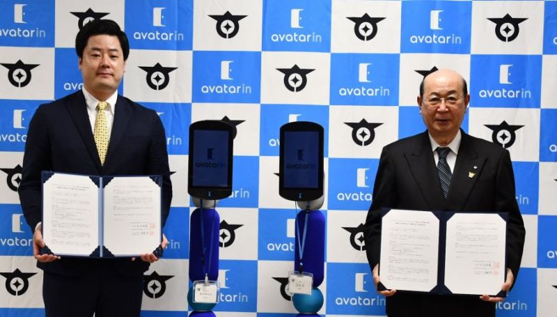 深掘CEO(左)と松原区長