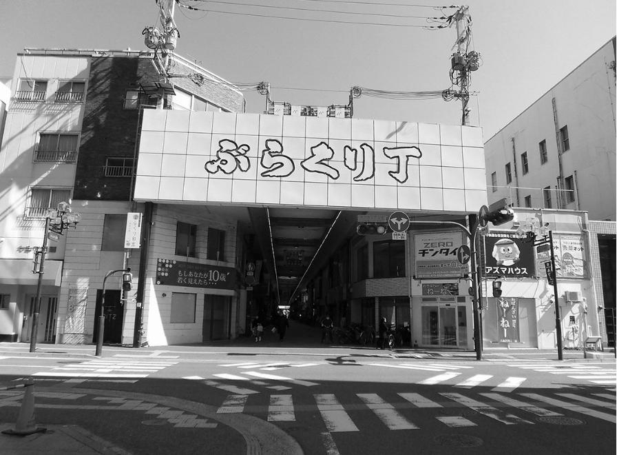 商品をぶら下げて陳列したことからその名が定着した「ぶらくり丁商店街」