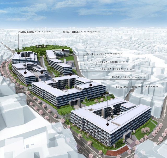 横浜・桜台団地建替え事業 名称決定、販売サイト開設 横浜住宅公社などが参画