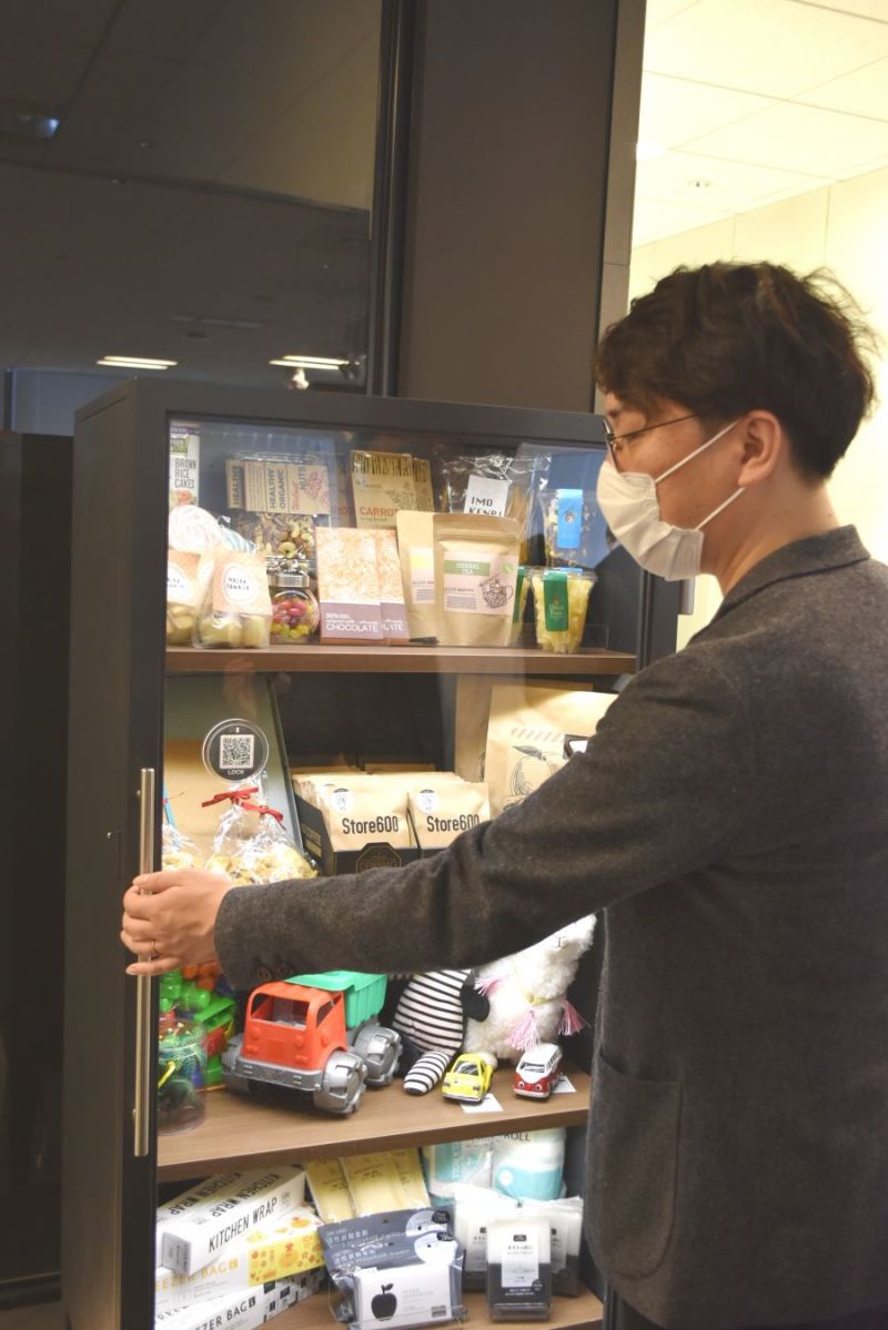 「Store600」を利用する様子(4月2日撮影)
