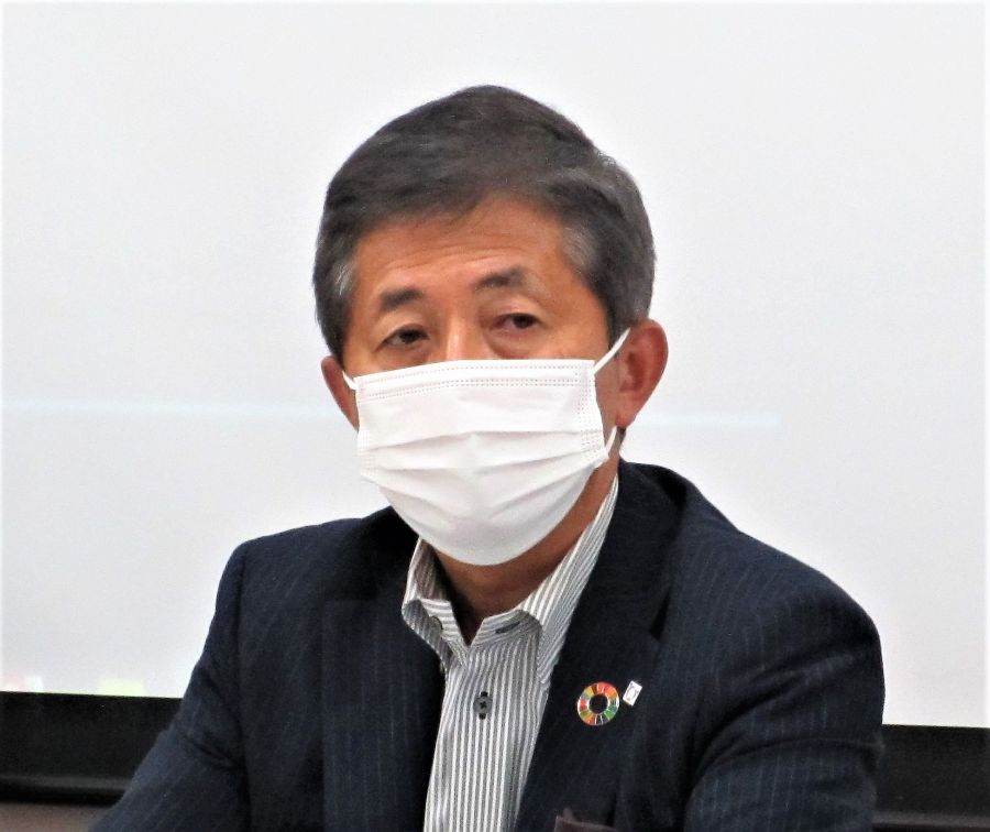 事業概況を説明するトヨタホーム・後藤裕司社長