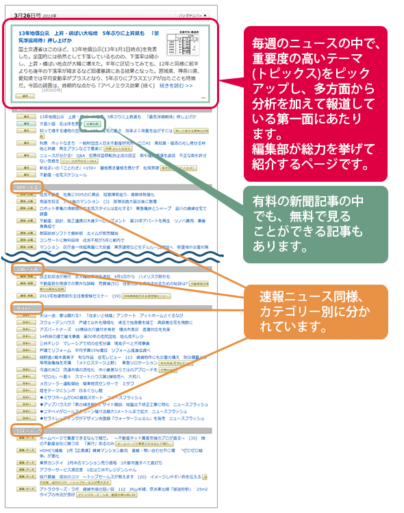 フレッシュマン必須 住宅新報webの歩き方 Ⅰ 専門ニュースをチェック