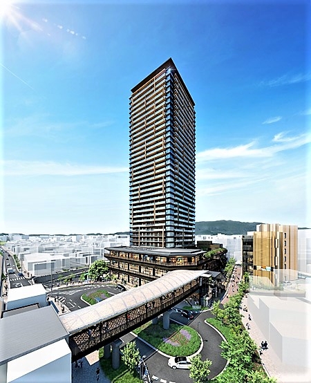 大阪・摂津の千里丘駅西地区再開発、大和ハ、フージャースら4社