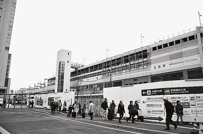 広島駅前で進む再開発事業。市況に好影響を与えている