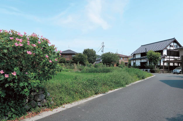 畑の一部は貸し農園として住民が利用