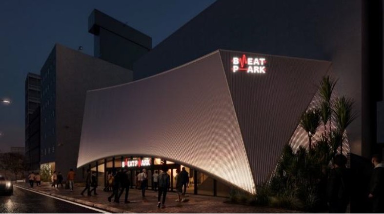 ロッテHD、「BEAT PARK」着工 新大阪に約1600人規模のライブハウス