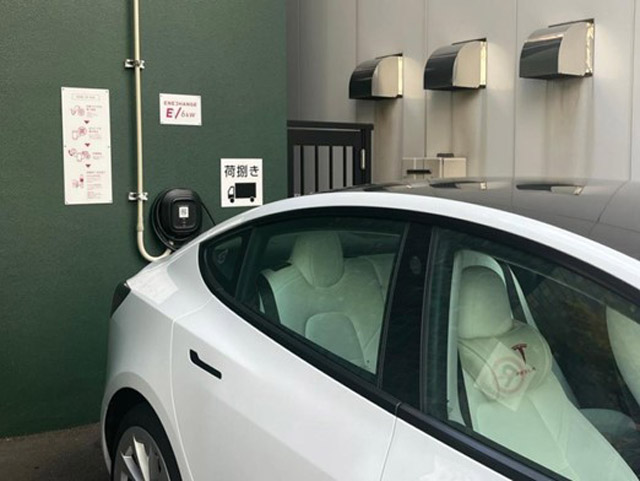 ENECHANGE・ミナシア ホテルにEV充電