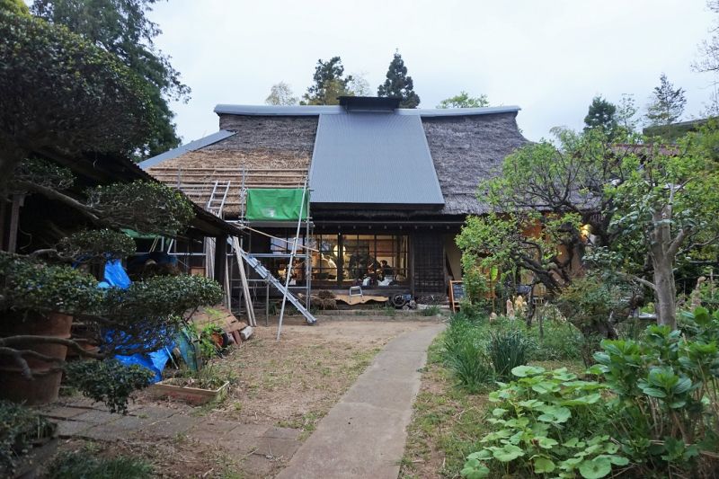 住宅街の一角にまるで農村風景が