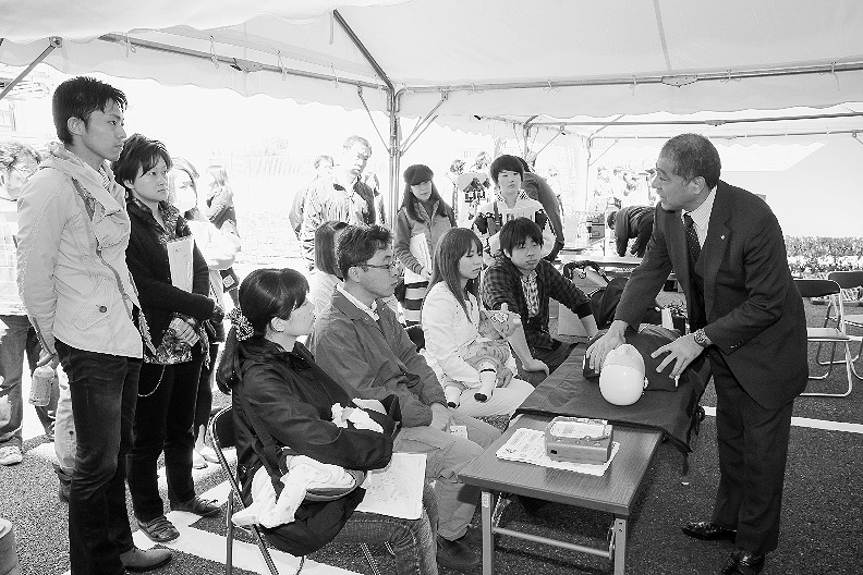 リリファ松戸で行った防災イベントの様子