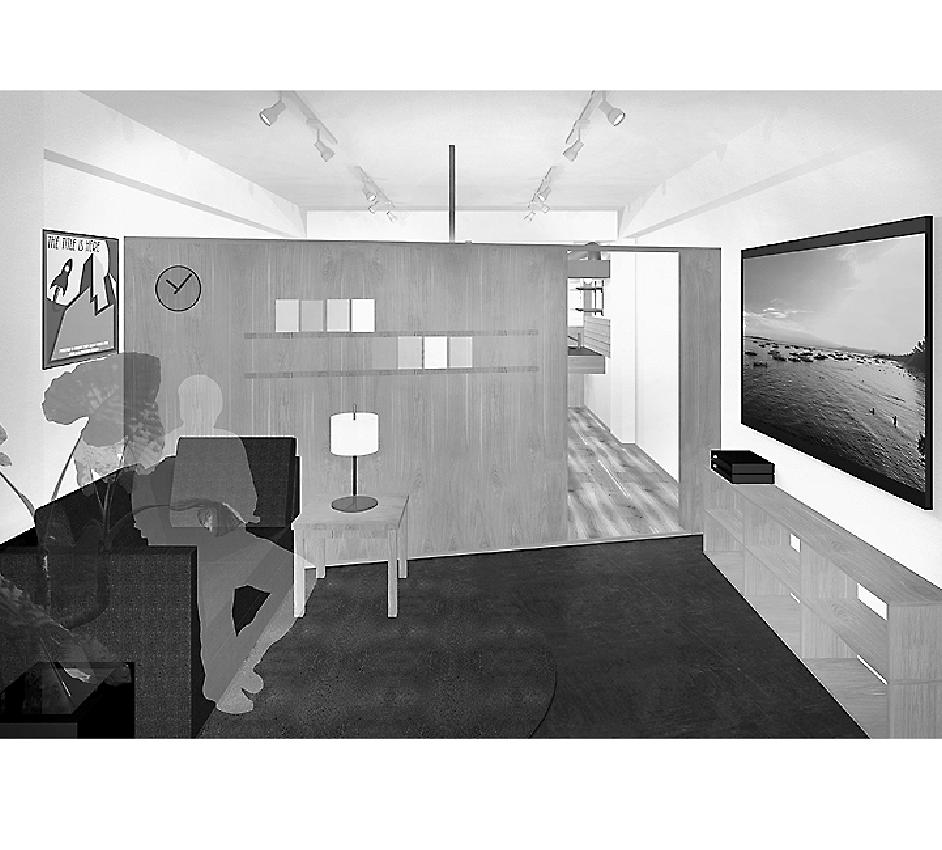 近畿大学建築学部の宮部ゼミの学生による「阪南5丁目マンション」のリノベーションのデザイン。3パターンを提案し、デザインと合わせて、「ワークショップやサロンを持てるコンパクトな暮らし」や「仕事場と住まいを兼ねるひとり暮らし」など空間の使い方も提案している