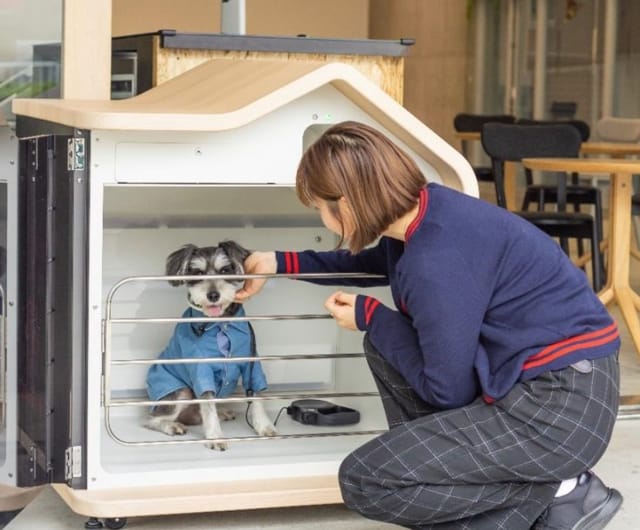 愛犬専用の特別個室アウトレットで実験 旭化成H、三菱地所S