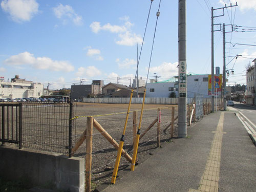再開発が検討されている佐原駅近くの旧清見屋跡地