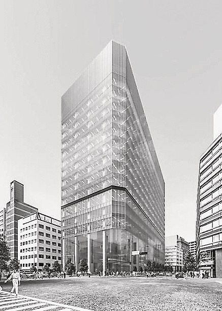 日本橋兜町7地区計画の完成予想図