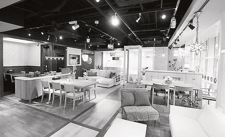 5つのリノベーション空間も展示したショールーム