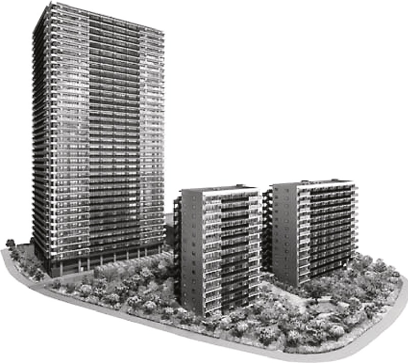 シティタワー金町の完成予想図