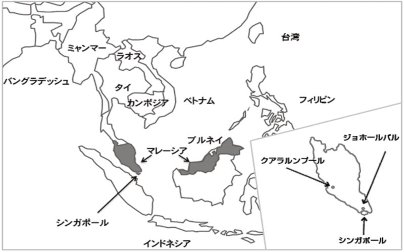 マレーシアの位置