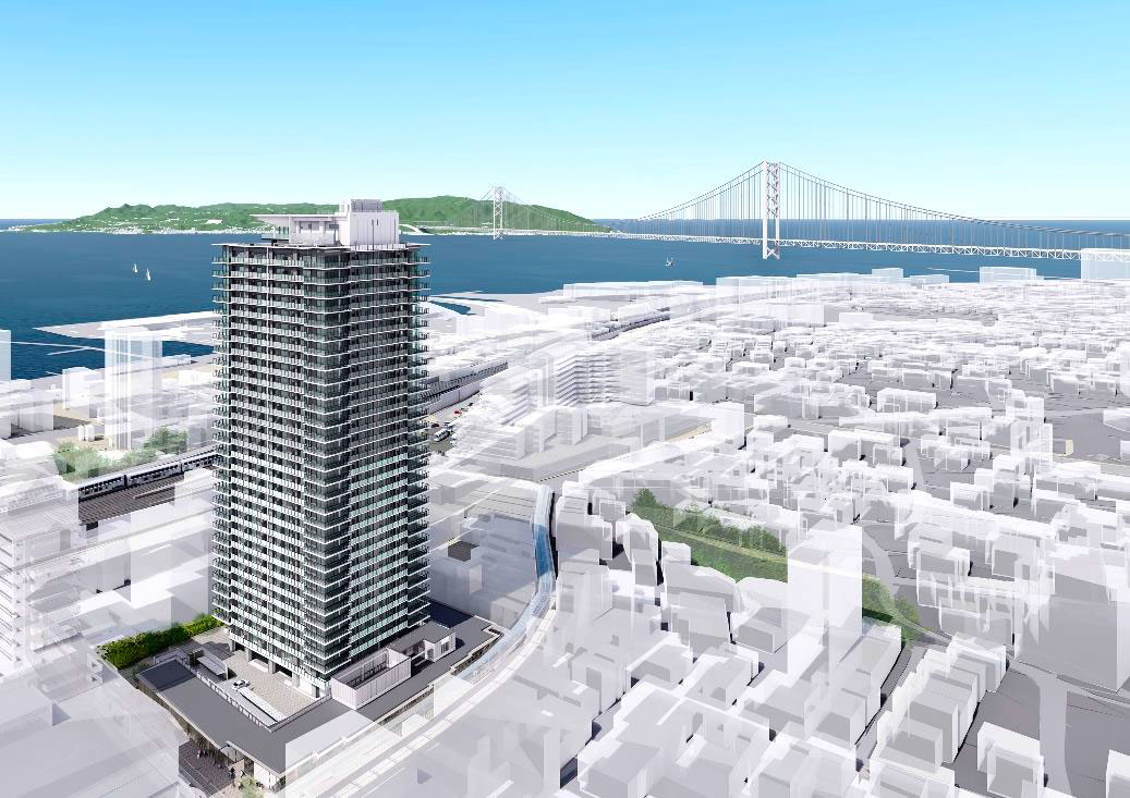 神戸・垂水中央東地区市街地再開発を着工 野村不が組合員として参画