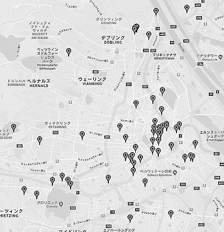 ウィーンの建築マップ