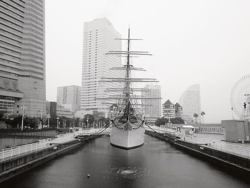 みなとみらい地区らしい風景