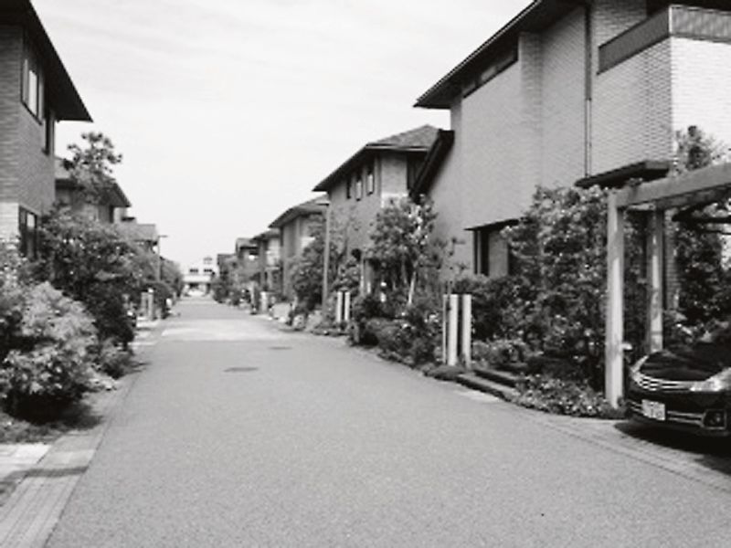 統一感のあるコミュニティを感じさせる街並み