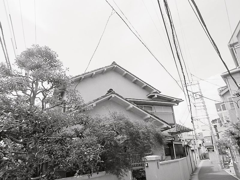 街中で目立つのは切り妻屋根の家