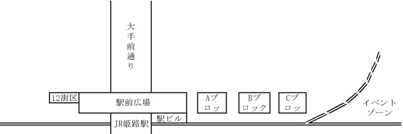 JR姫路駅北口位置図