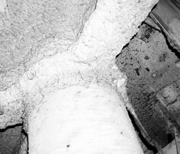 鉄骨材の耐火被覆
