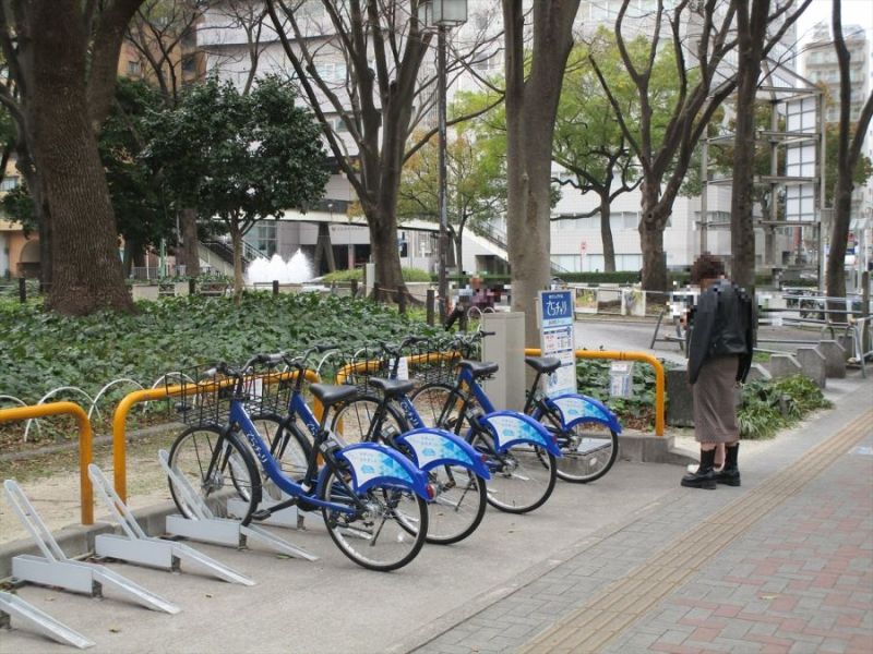 白川公園のシェアサイクルポート