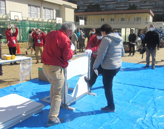 管理協関西支部 地域でマンション防災訓練