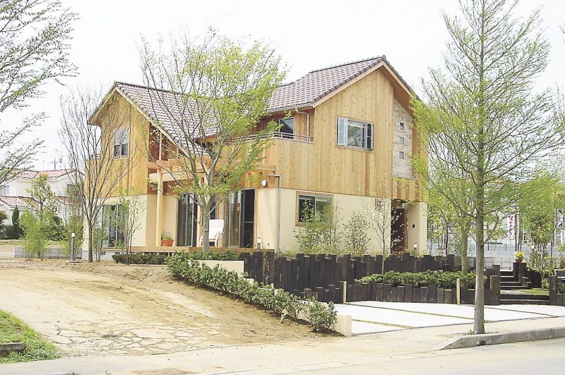 千葉県内で体験宿泊モデルハウスとして使っていた住宅。体験宿泊期間が終わるのを待って、気に入った人が自宅として購入した