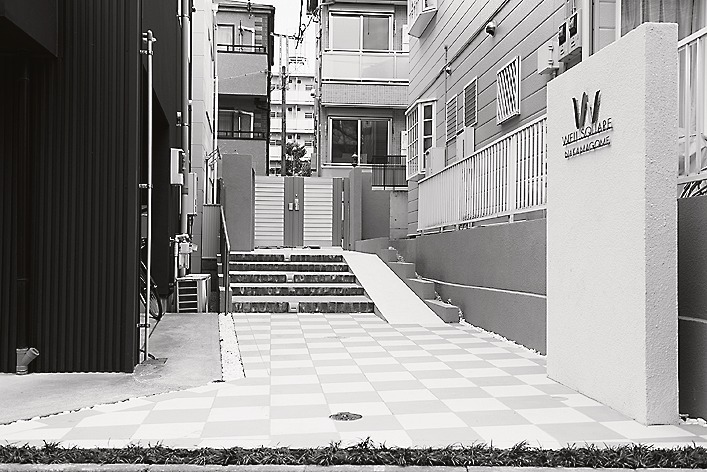 完成後。なだらかなスロープになっている