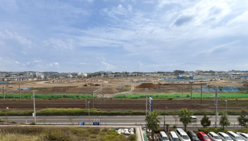 現地造成工事の状況(13年9月現在)