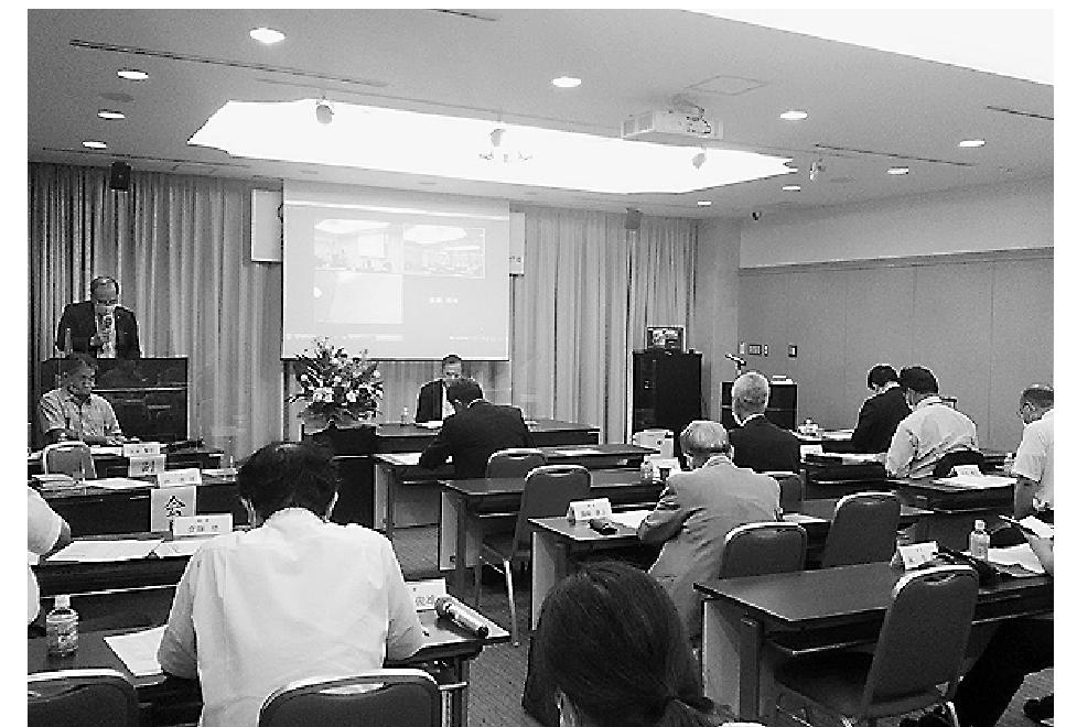地方の会員などがリモートで参加した総会