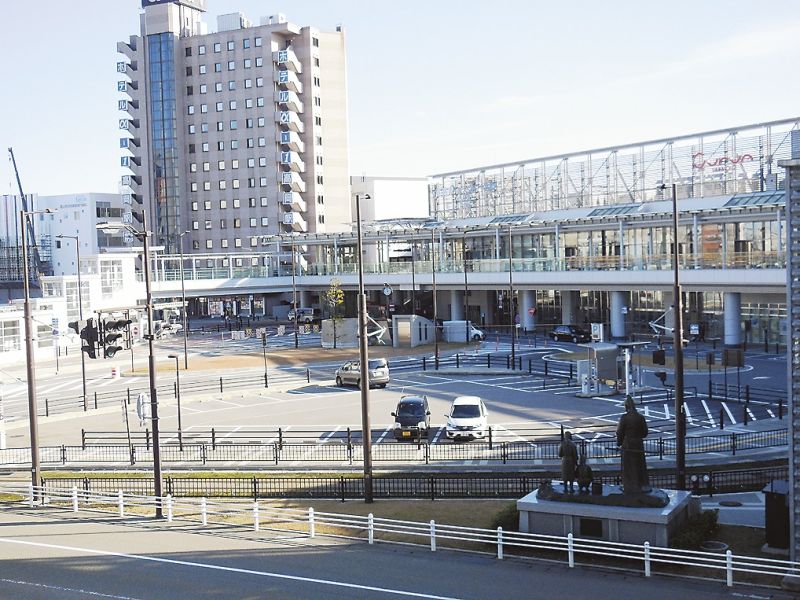 再開発が進む高岡駅前