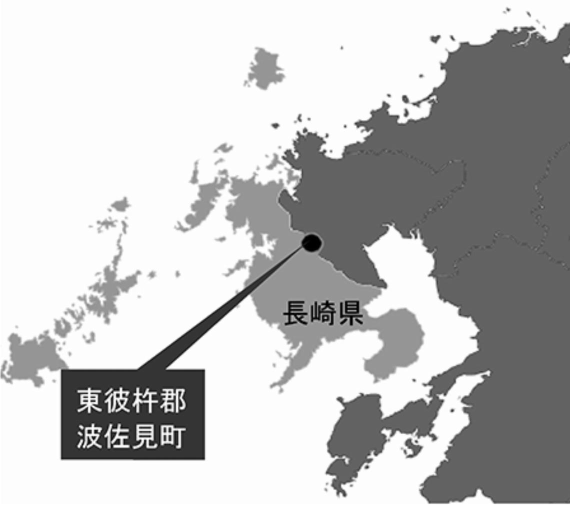 波佐見町の位置。西九州自動車道「波佐見・有田IC」から車で約5分。長崎自動車道「嬉野IC」から車で約15分