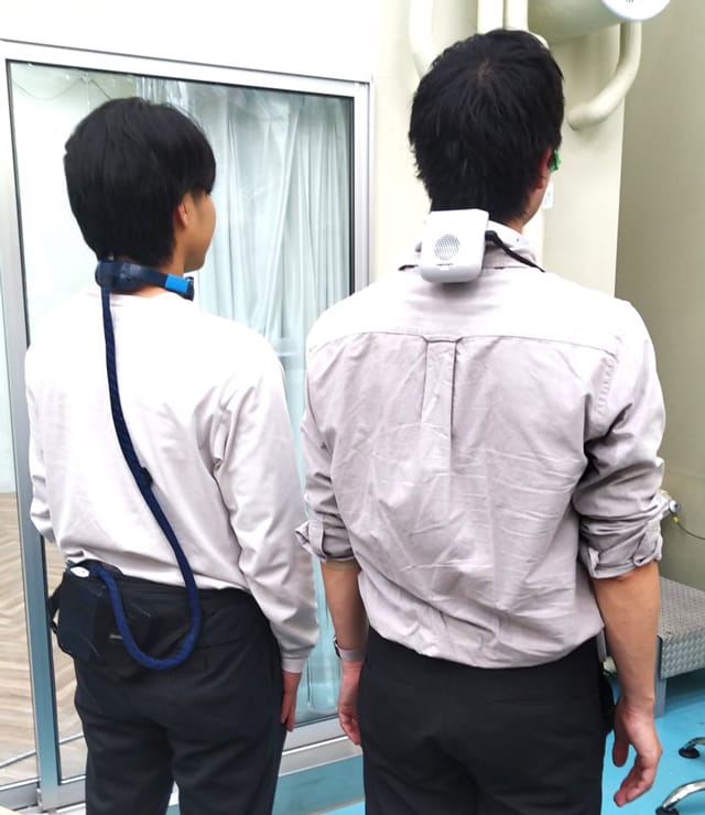 富士通ゼネラル 今春に次世代型を発売 業務用ウェアラブルエアコン