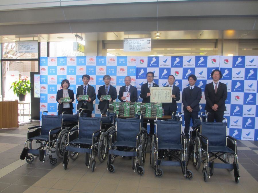車いす10台など青年部会が寄贈 滋賀宅協