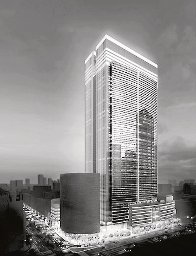 ブルガリホテル東京の完成予想図