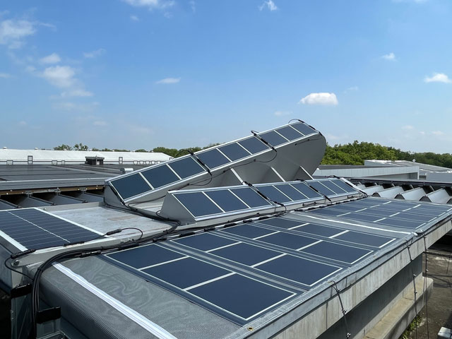 「ペロブスカイト太陽電池」実証実験に共同着手 大林組×アイシン