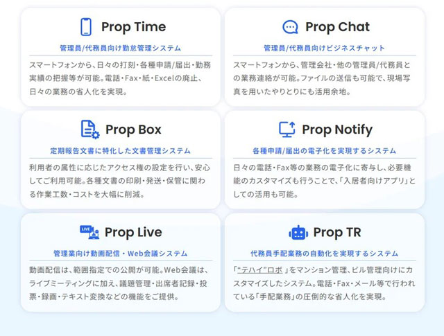 管理業務向け6つのプロダクトソリューションを提供開始 GLC