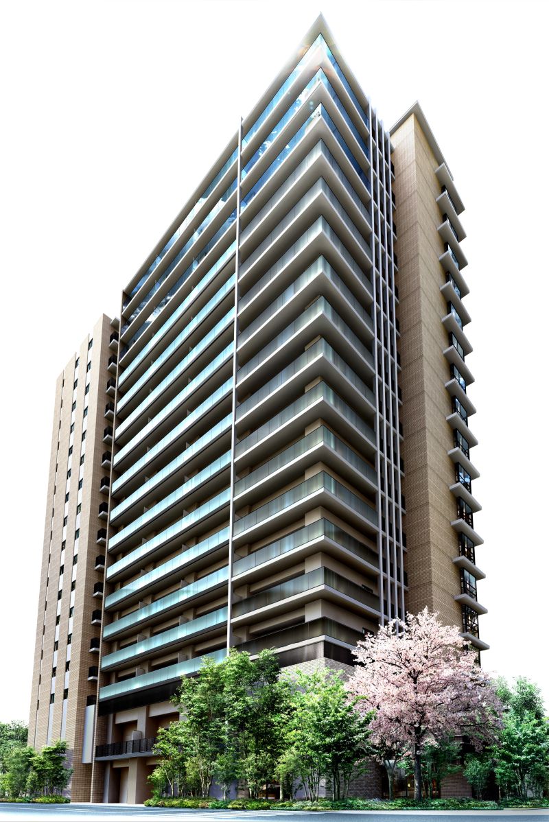「プレミスト小山ステーションレジデンス」外観パース