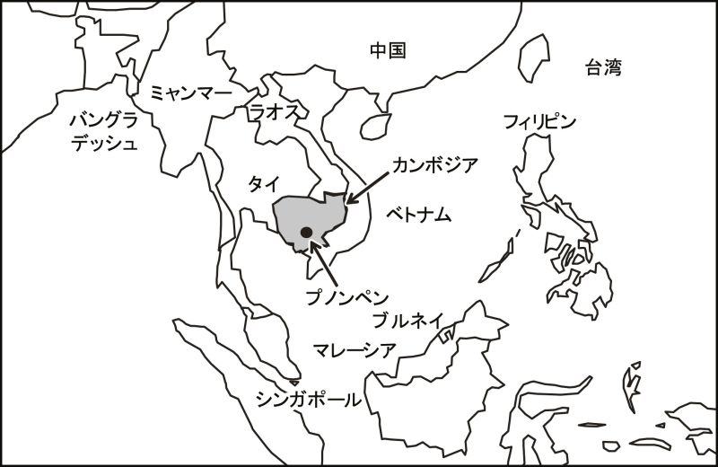 カンボジア地図